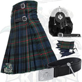 Battle Of Kilts Men’s Tartan Kilt Outfit – 6-Piece Scottish Set with Premium Accessories